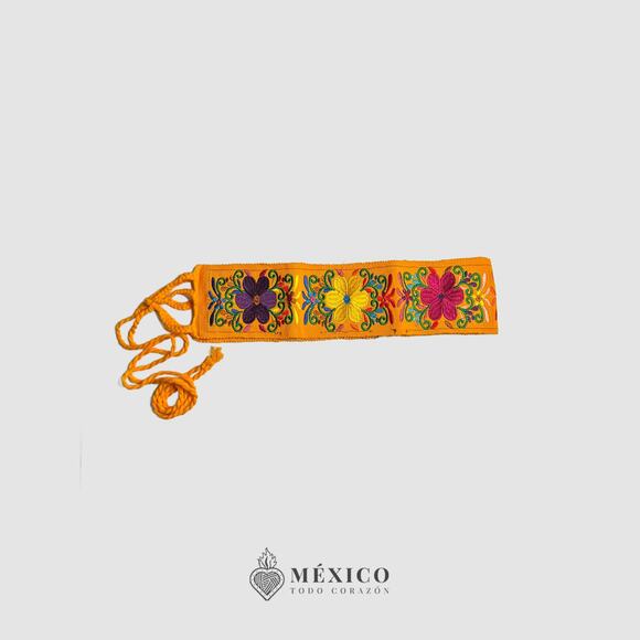 Mexican Folkloric belt day of the dead 5 de Mayo colorfull mexico todo corazon - Picture 2 of 4